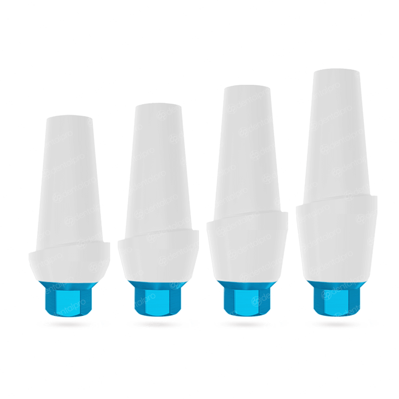 Straight Aesthetic Anatomic Zirconia Abutment Titanium Base - Internal Hex (SP)