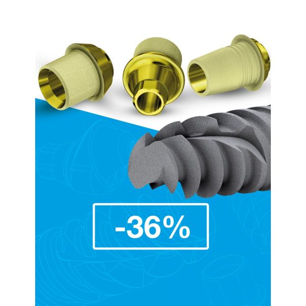 Implants with abutments